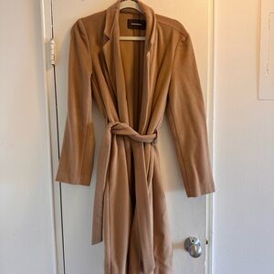 Reformation Camel Wool Coat